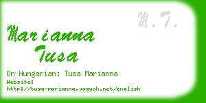 marianna tusa business card